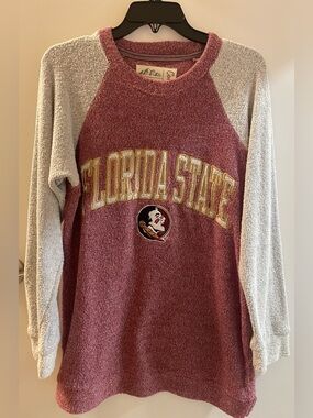 Pressbox FSU Florida State Comfy Terry Sweatshirt (Medium) Seminoles